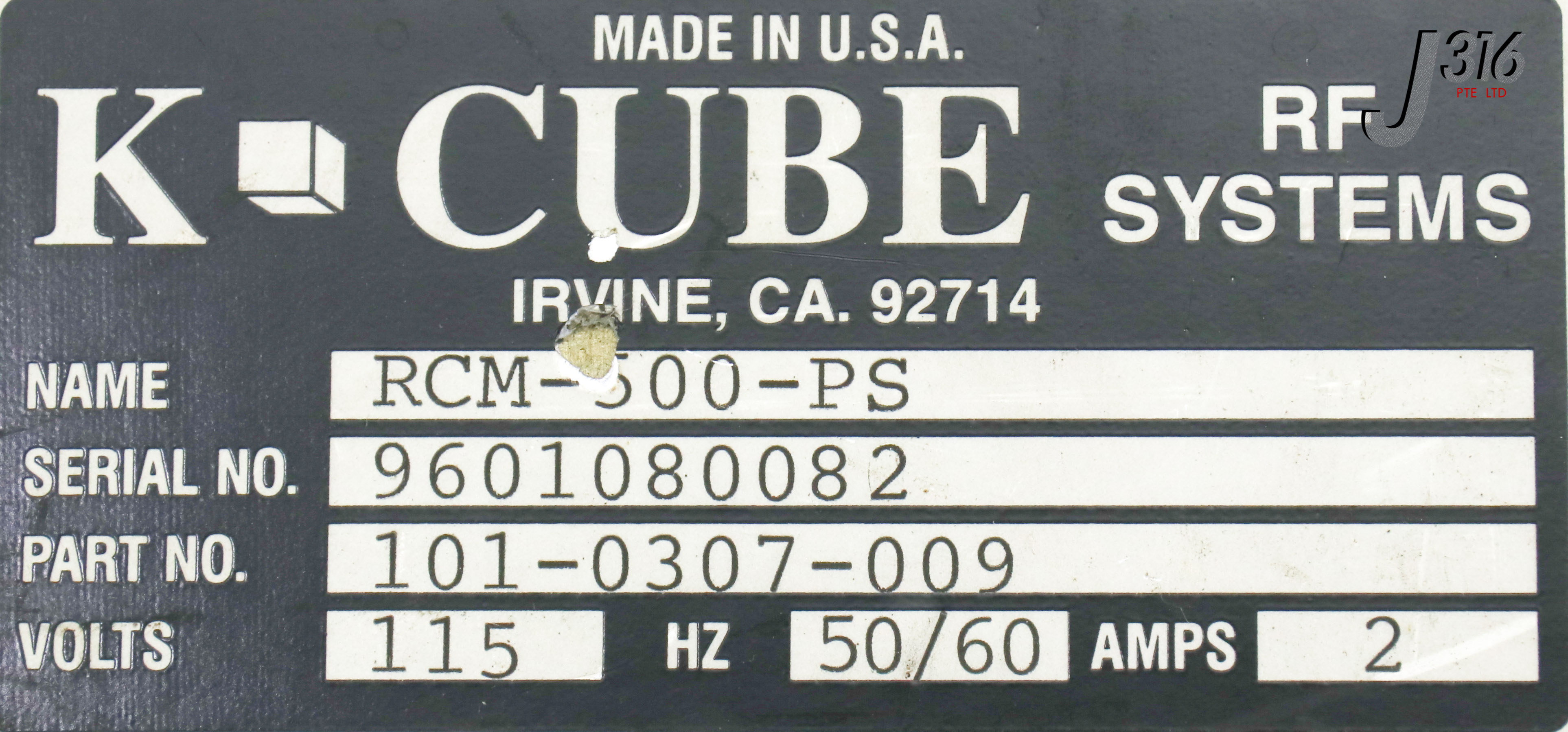 R35 KCUBE RF SYSTEMS MATCHING NETWORK CONTROLLER, P/N: 101-0307